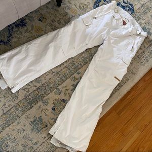 Women’s white Snowboard Pants